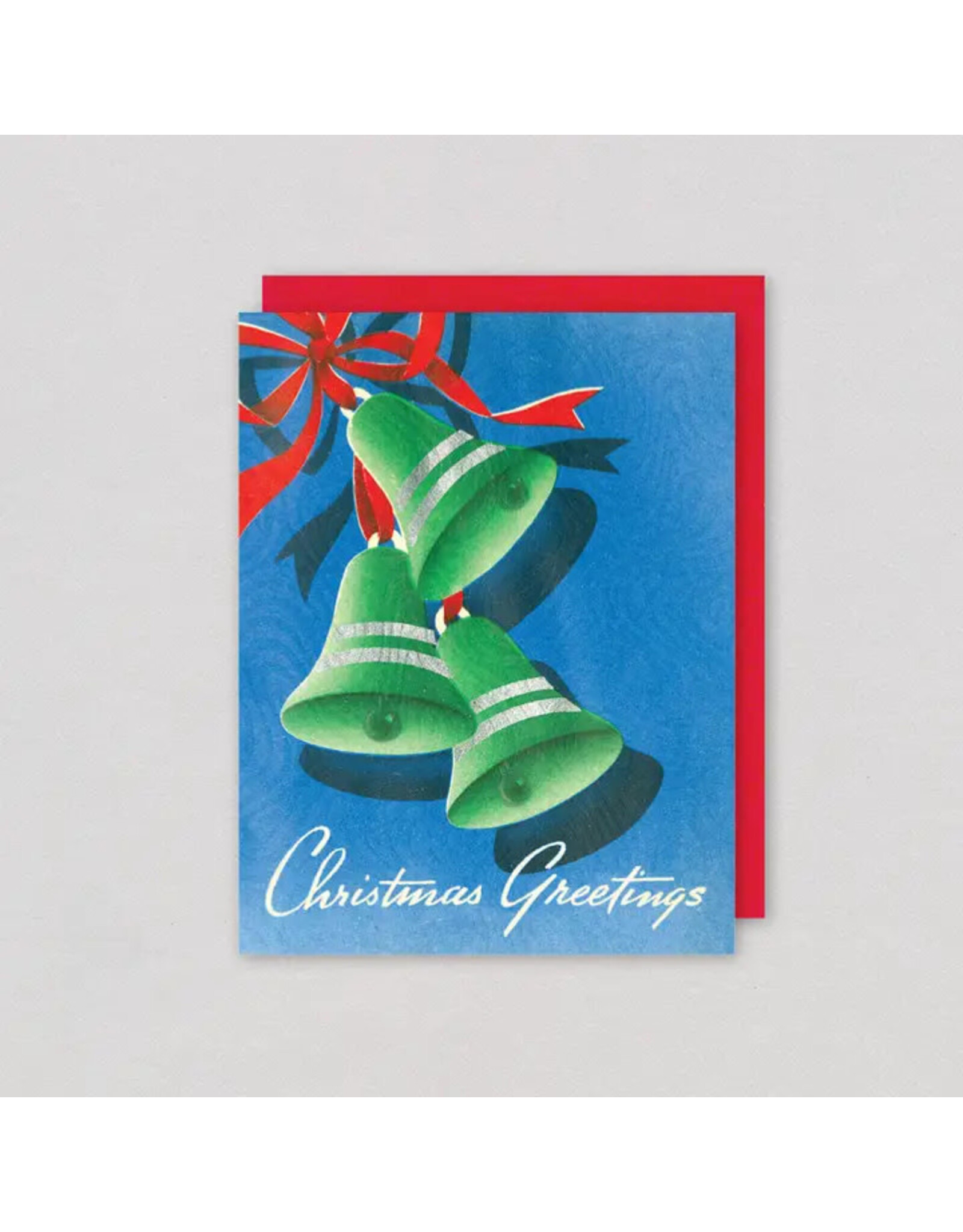 Laughing Elephant Green Bells Boxed Christmas Cards