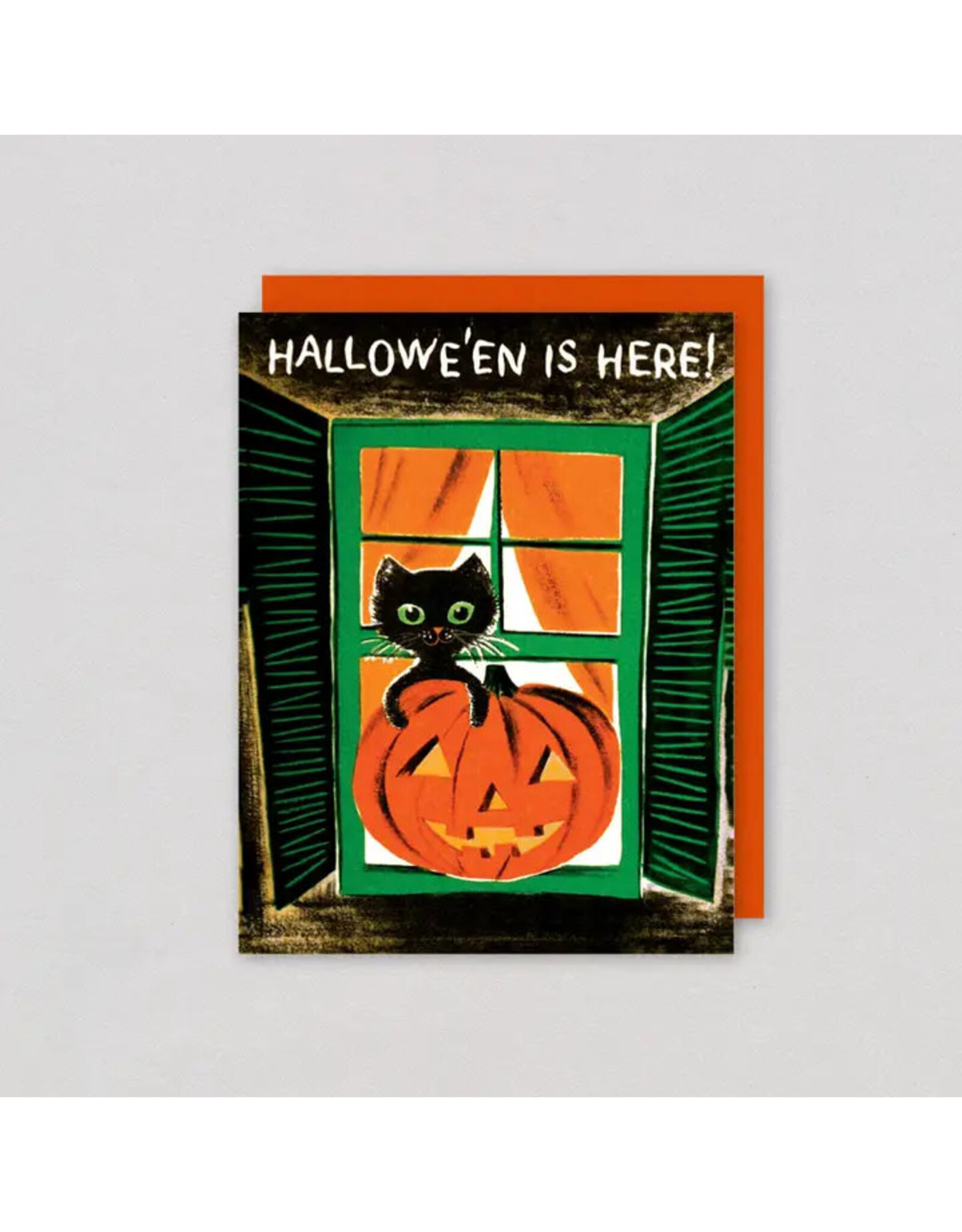 Laughing Elephant Cat in A Window Boxed Halloween Cards