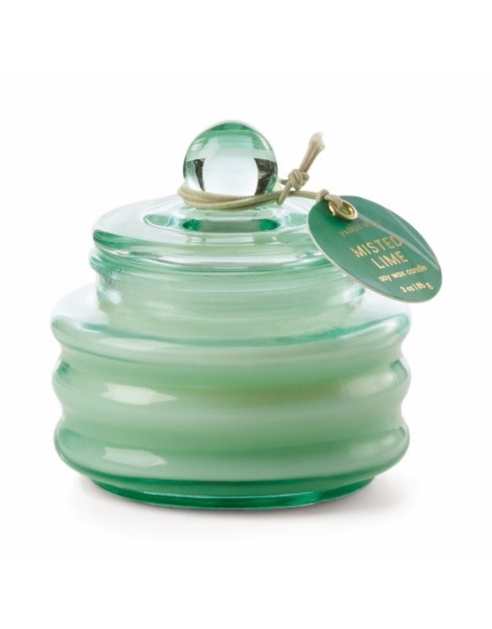 Paddywax Misted Lime Beam 3oz Bright Green Glass Candle