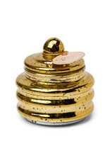 Paddywax Cypress & Fir 3oz Beam Candle Gold Mercury Glass with Lid
