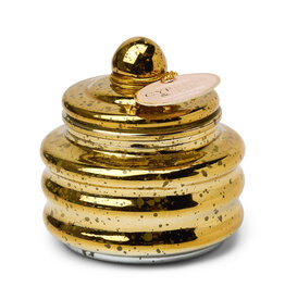 Paddywax Cypress & Fir 3oz Beam Candle Gold Mercury Glass with Lid