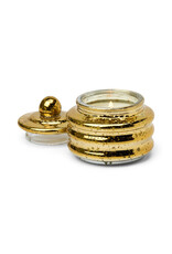 Paddywax Cypress & Fir 3oz Beam Candle Gold Mercury Glass with Lid