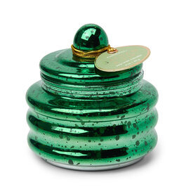 Paddywax Balsam & Fir 3oz Beam Candle Green Mercury Glass with Lid