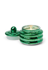Paddywax Balsam & Fir 3oz Beam Candle Green Mercury Glass with Lid