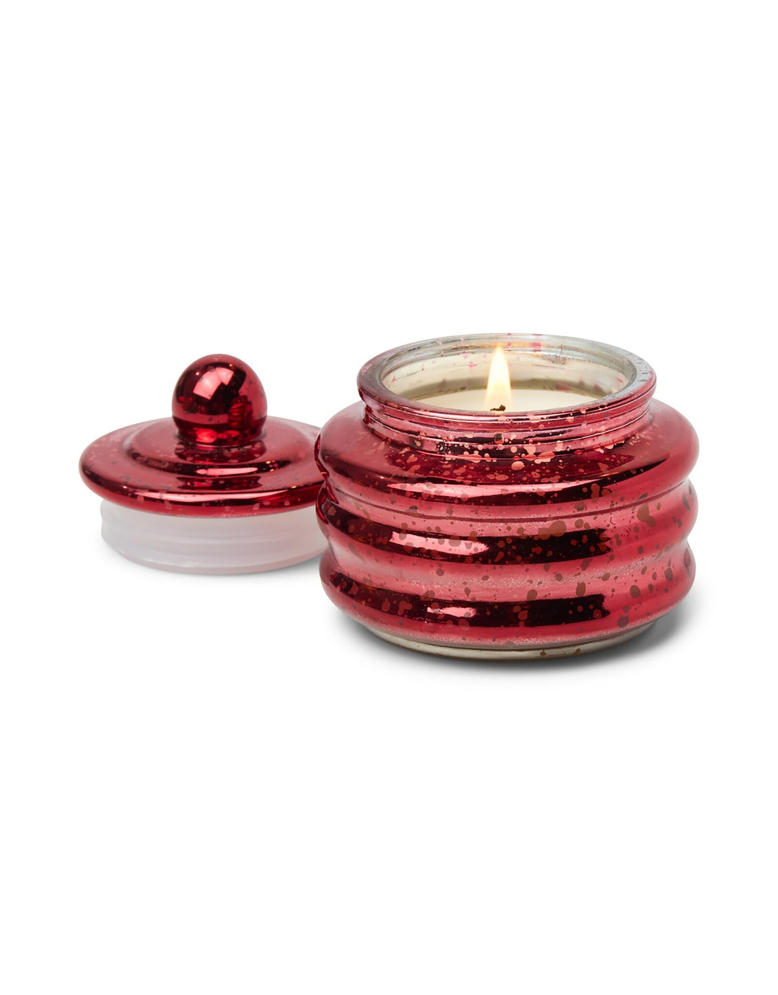 Paddywax Winter Berry 3oz Beam Candle Red Mercury Glass with Lid