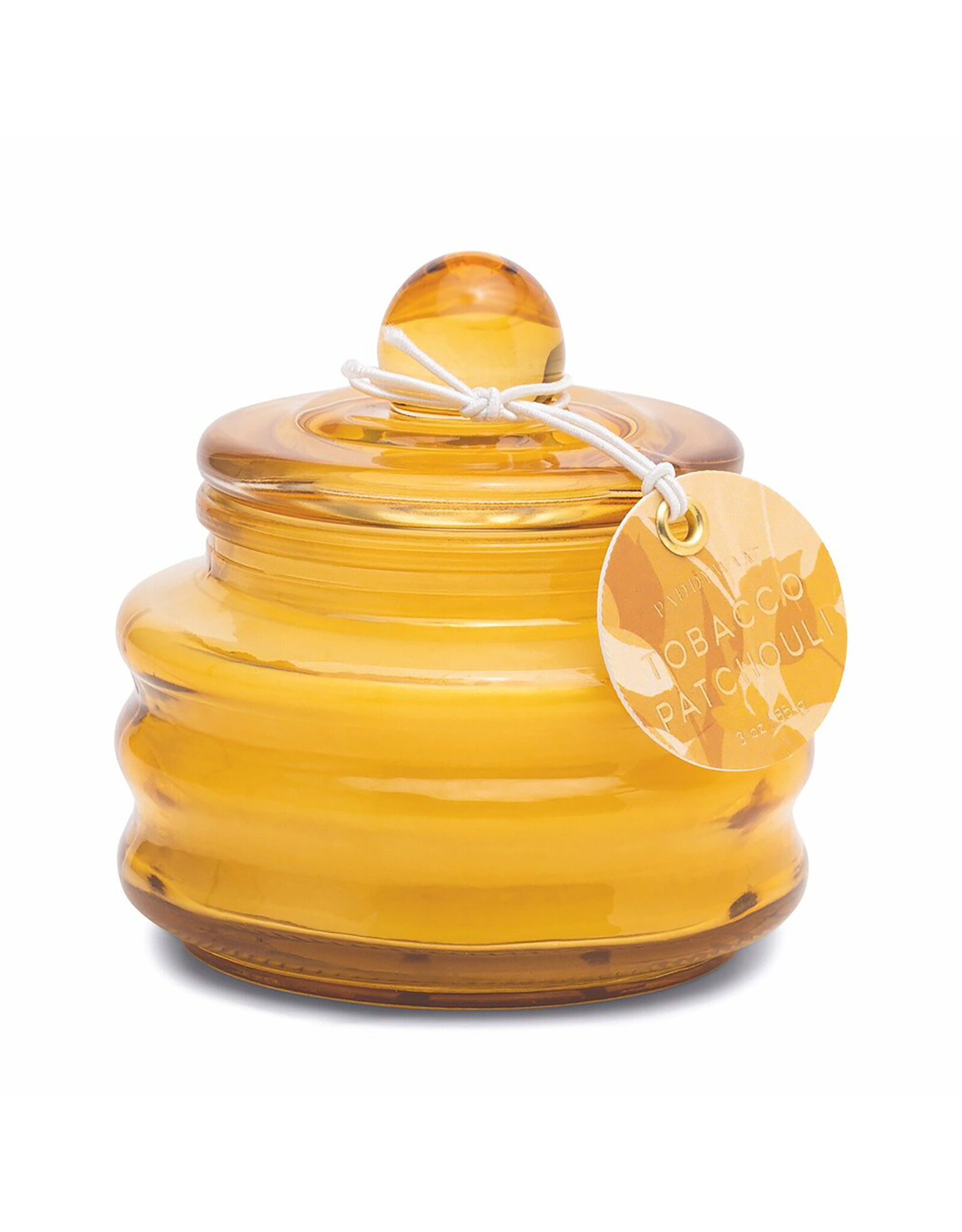 Paddywax Tobacco Patchouli Beam 3oz Ochre Glass Candle