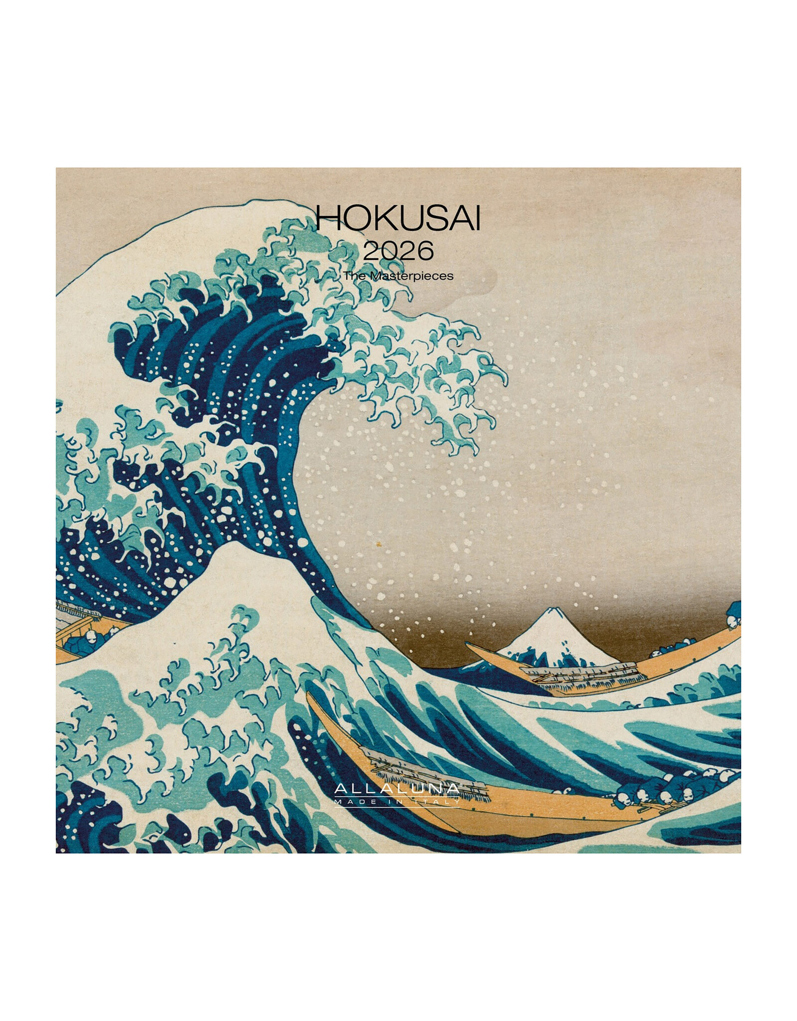 Allaluna Hokusai 2026 12x12 Wall Calendar