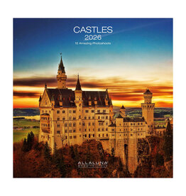 Allaluna Castles 2026 12x12 Wall Calendar