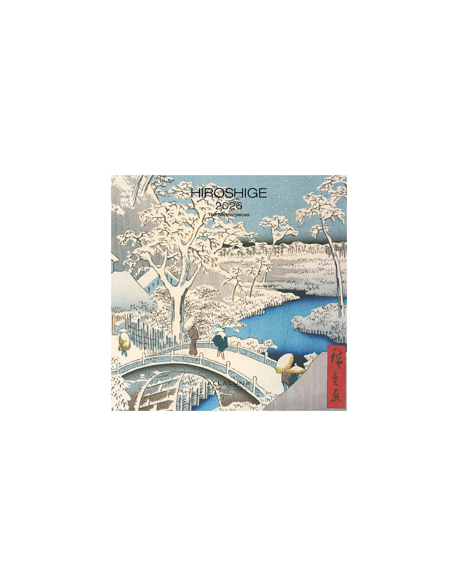 Allaluna Hiroshige 2026 7x7 Small Wall Calendar