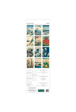 Allaluna Hokusai 2026 6.3x19.3 Long Wall Calendar