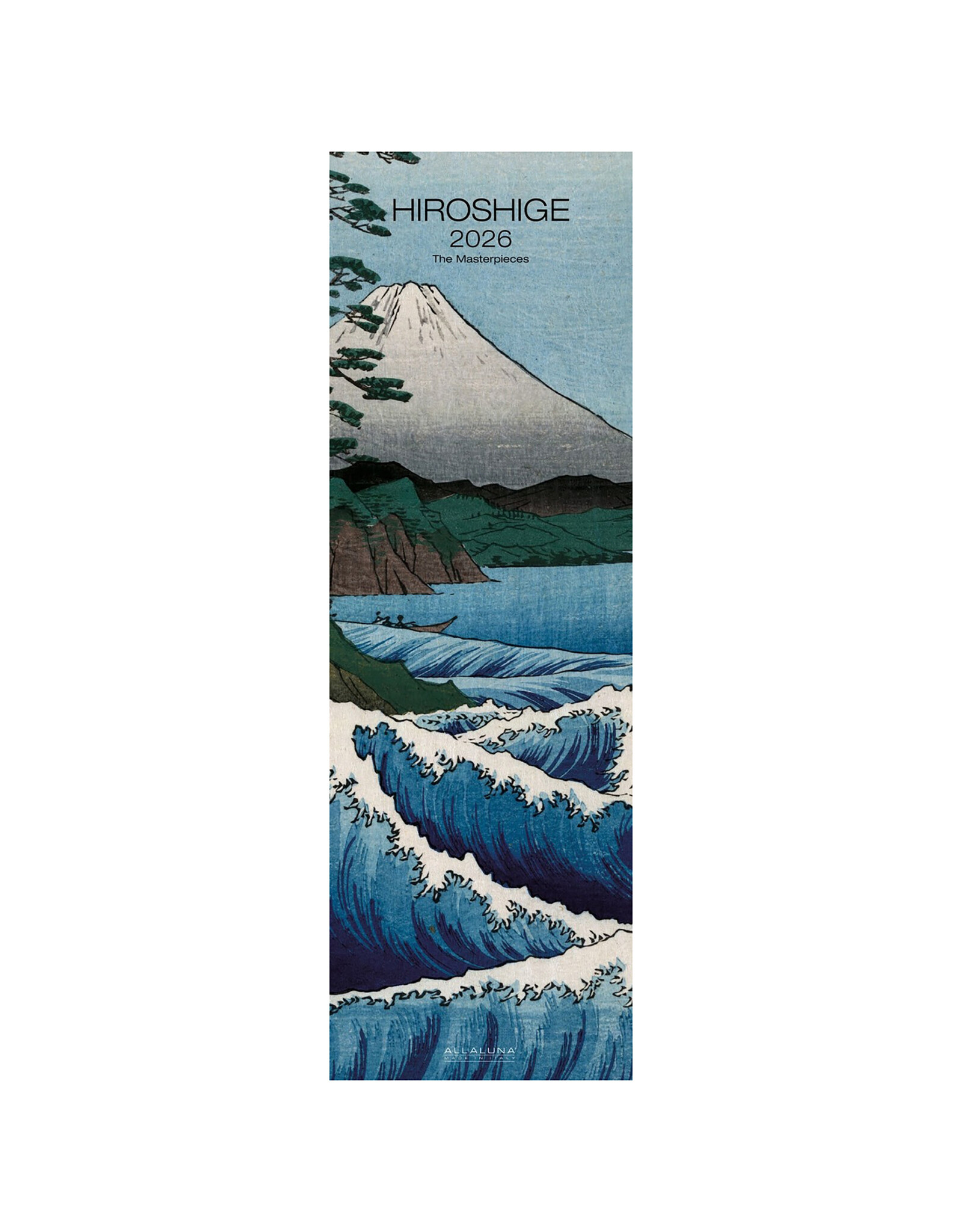 Allaluna Hiroshige 2026 6.3x19.3 Long Wall Calendar