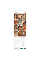 Allaluna Mucha 2026 6.3x19.3 Long Wall Calendar