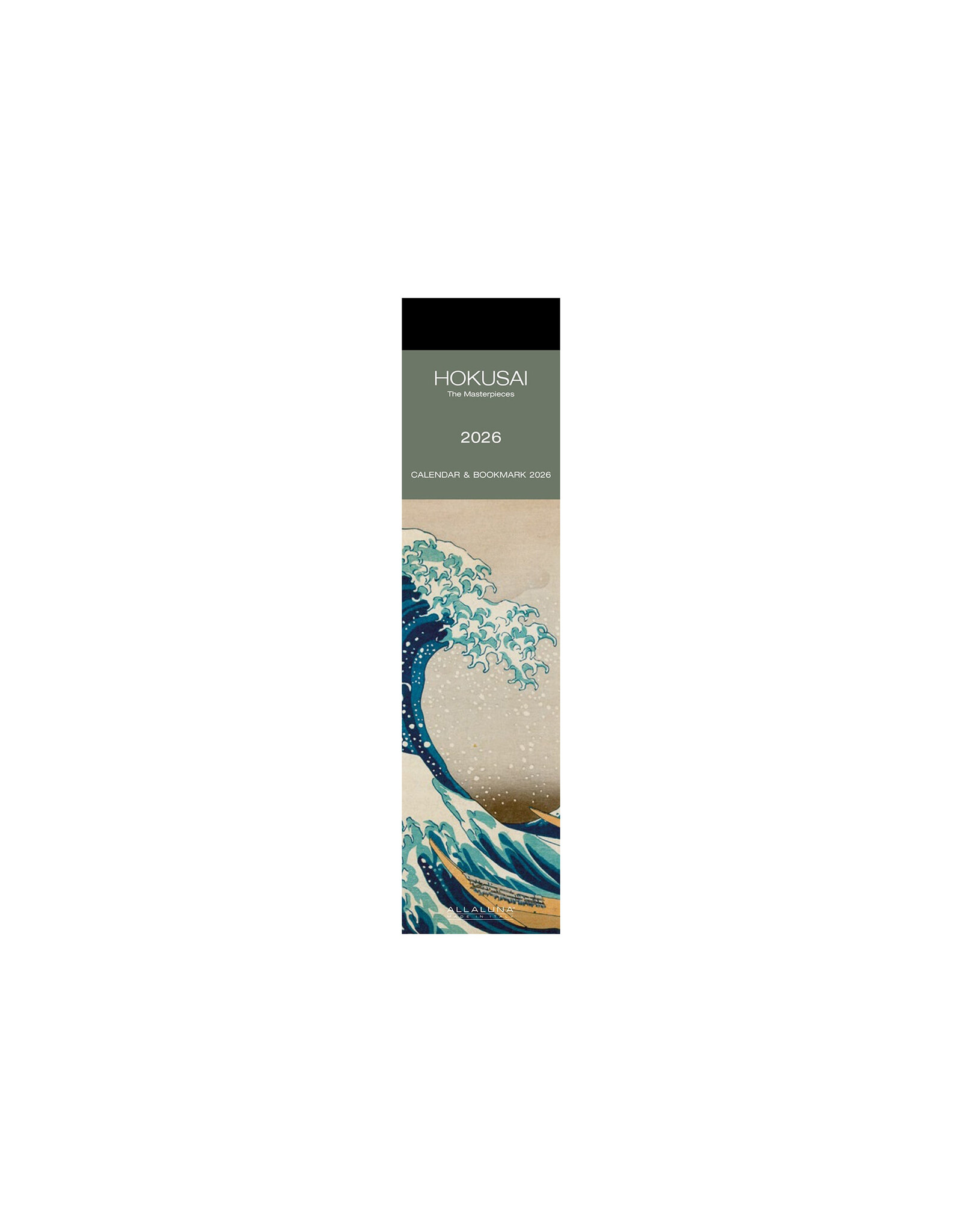 Allaluna Hokusai 2026 Bookmark Calendar