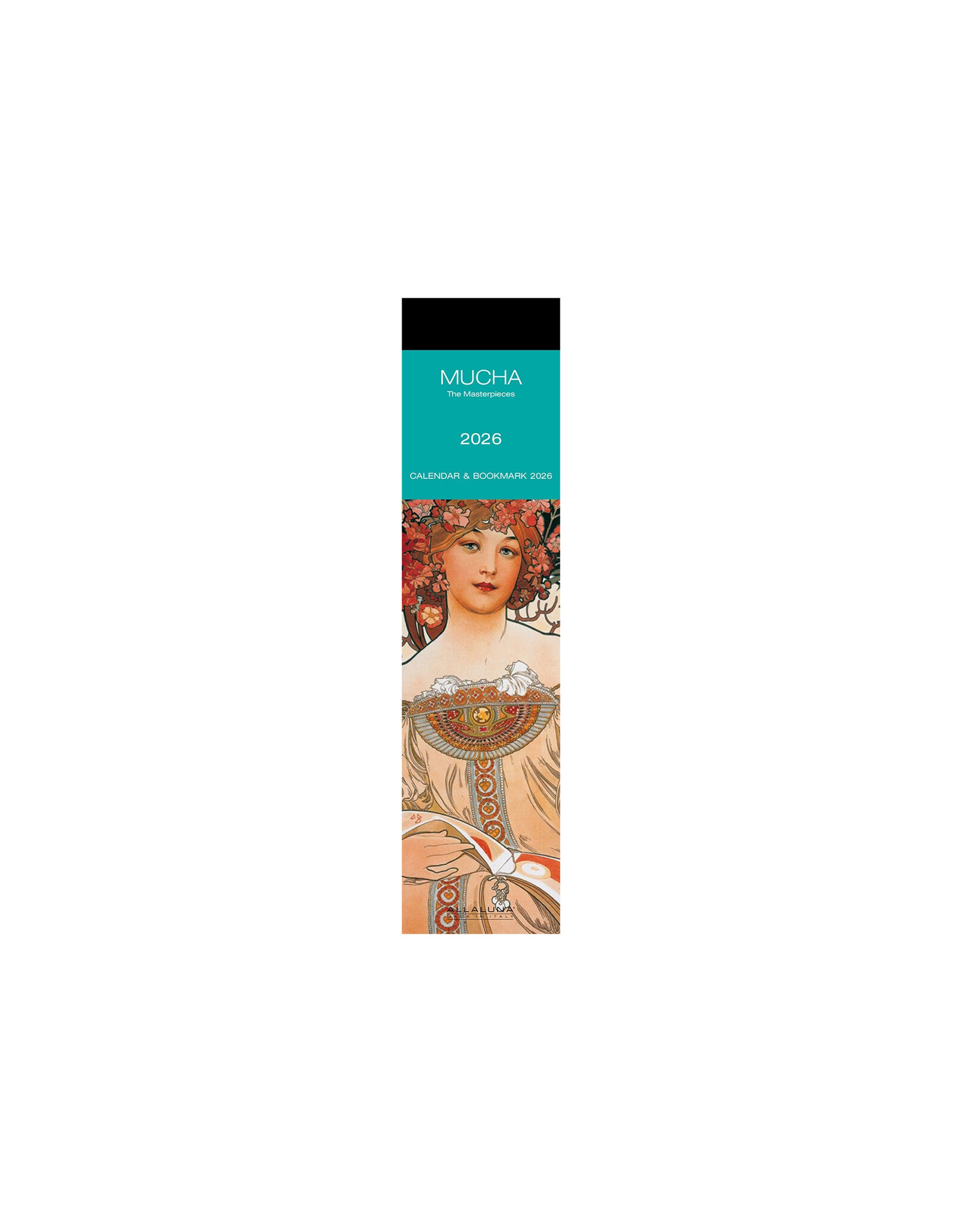 Allaluna Mucha 2026 Bookmark Calendar
