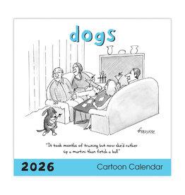 Nelson Line Studio Dogs 2026 12x12 Cartoon Wall Calendar