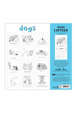 Nelson Line Studio Dogs 2026 12x12 Cartoon Wall Calendar