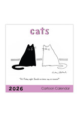 Nelson Line Studio Cats 2026 12x12 Cartoon Wall Calendar