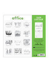 Nelson Line Studio Office 2026 12x12 Cartoon Wall Calendar