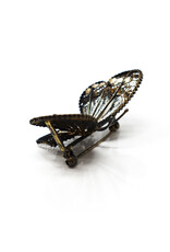 Vintage 800 Silver Filigree Butterfly Brooch