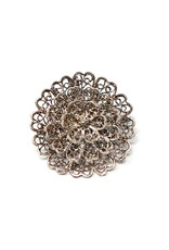 Vintage Filigree Rosette Brooch