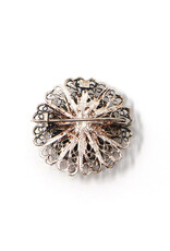 Vintage Filigree Rosette Brooch