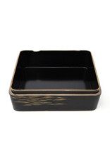 Small Vintage Maki-e Box with Landscape of Uji River and Byodo-In Temple