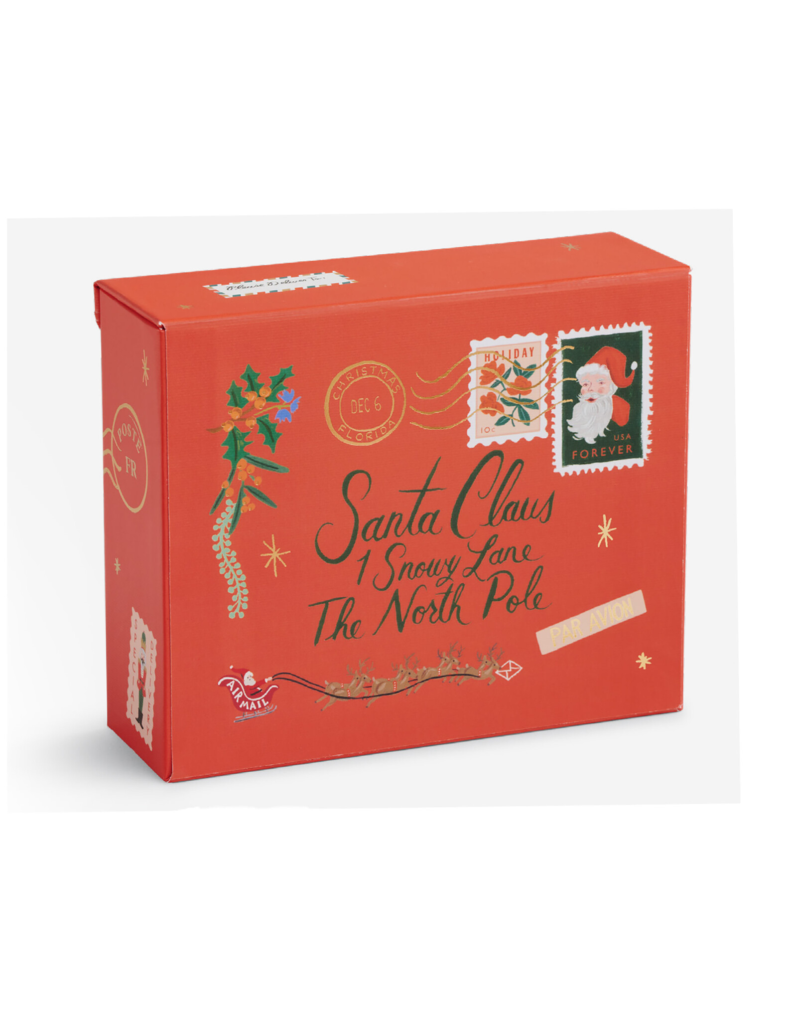 Rifle Paper Co. Holiday Wishes Essentials Card Box of 16 Assorted A2 Christmas Notecards