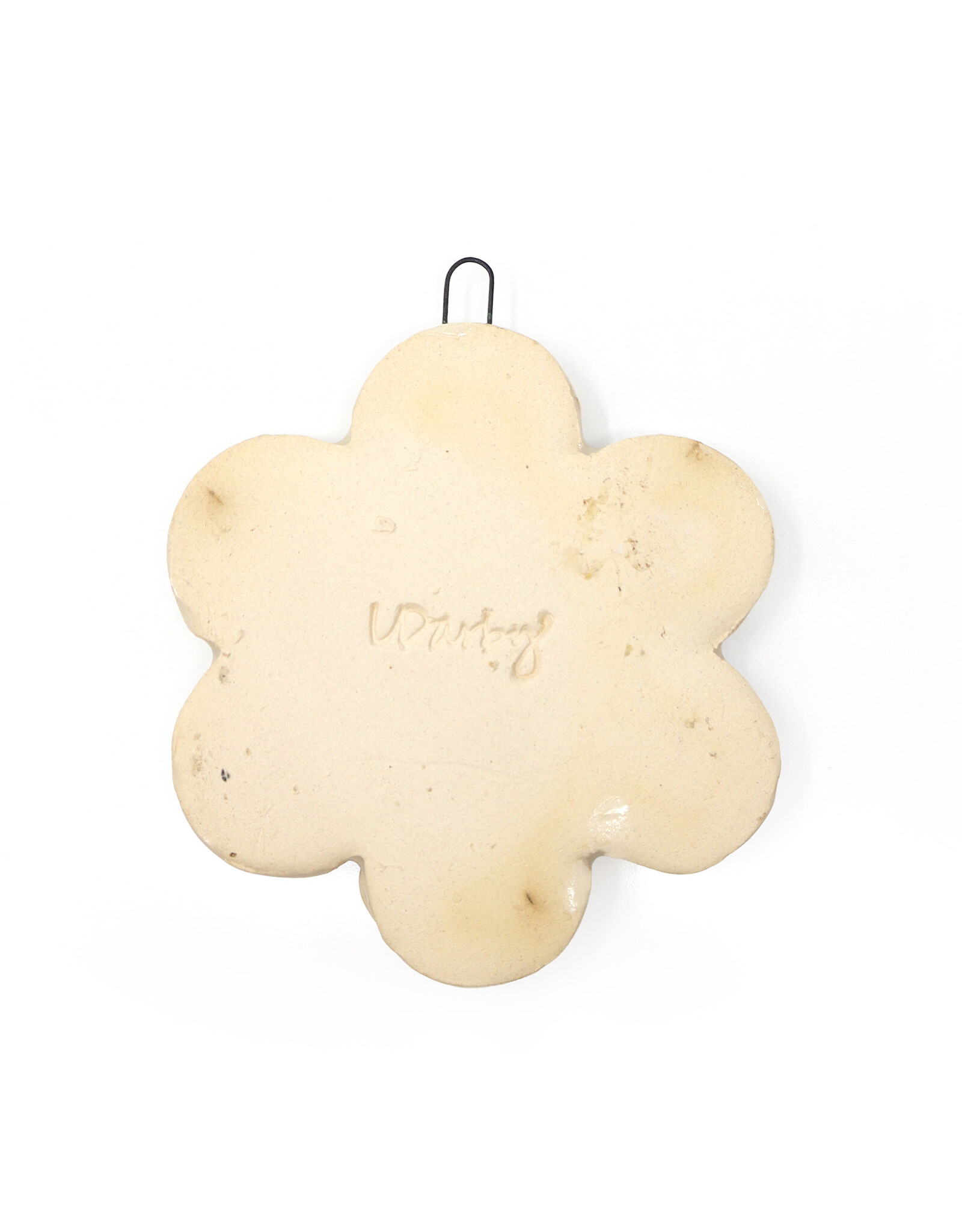 Atomic Girl Pottery Whimsical Flower Hand-Made Sculptural Ceramic Ornament