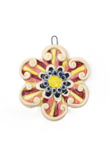 Atomic Girl Pottery Whimsical Flower Hand-Made Sculptural Ceramic Ornament