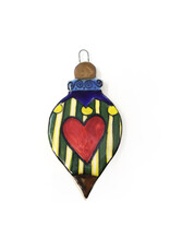 Atomic Girl Pottery Medium Whimsical Christmas Hand-Made Ceramic Ornament