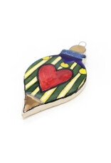 Atomic Girl Pottery Medium Whimsical Christmas Hand-Made Ceramic Ornament