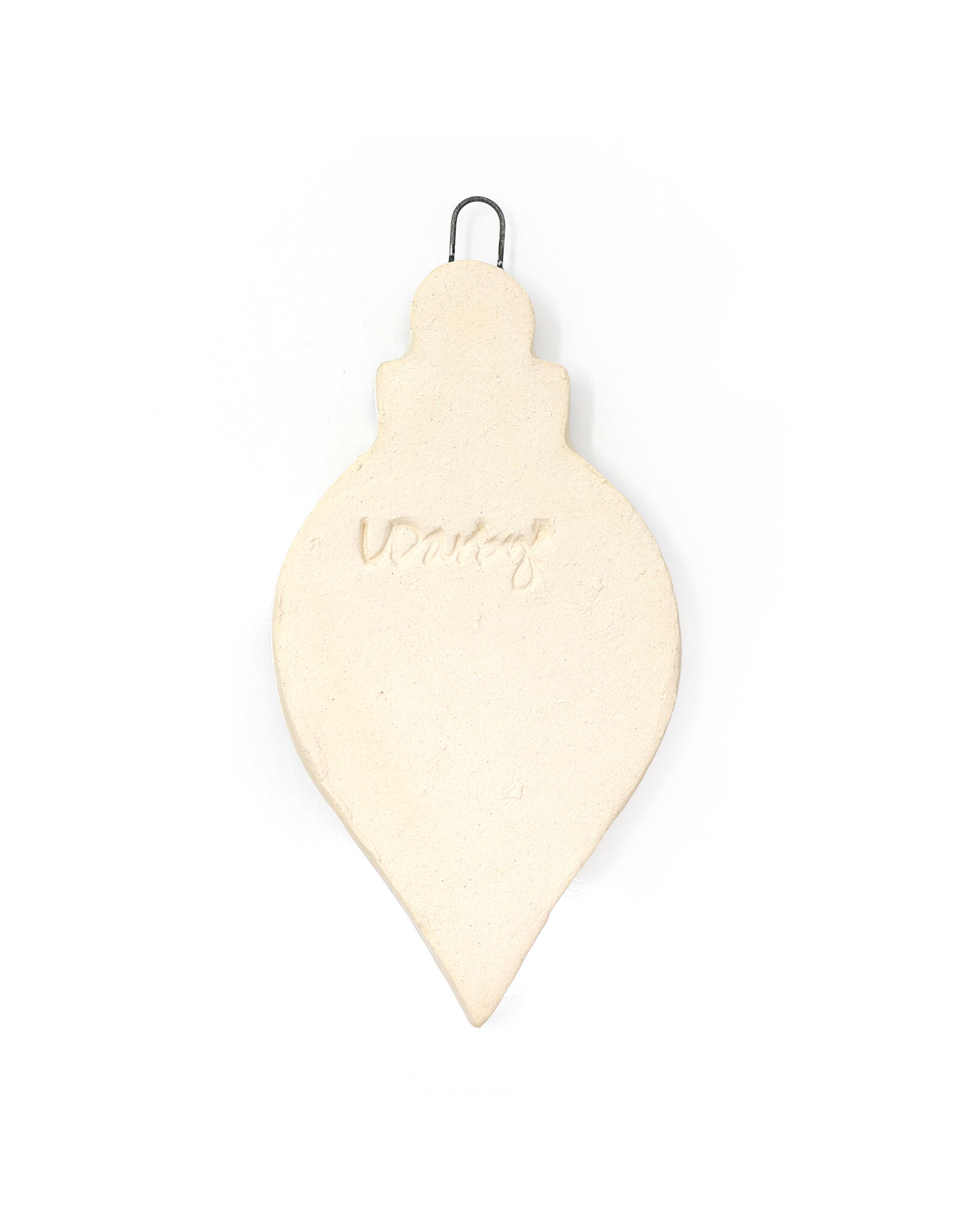 Atomic Girl Pottery Medium Whimsical Christmas Hand-Made Ceramic Ornament