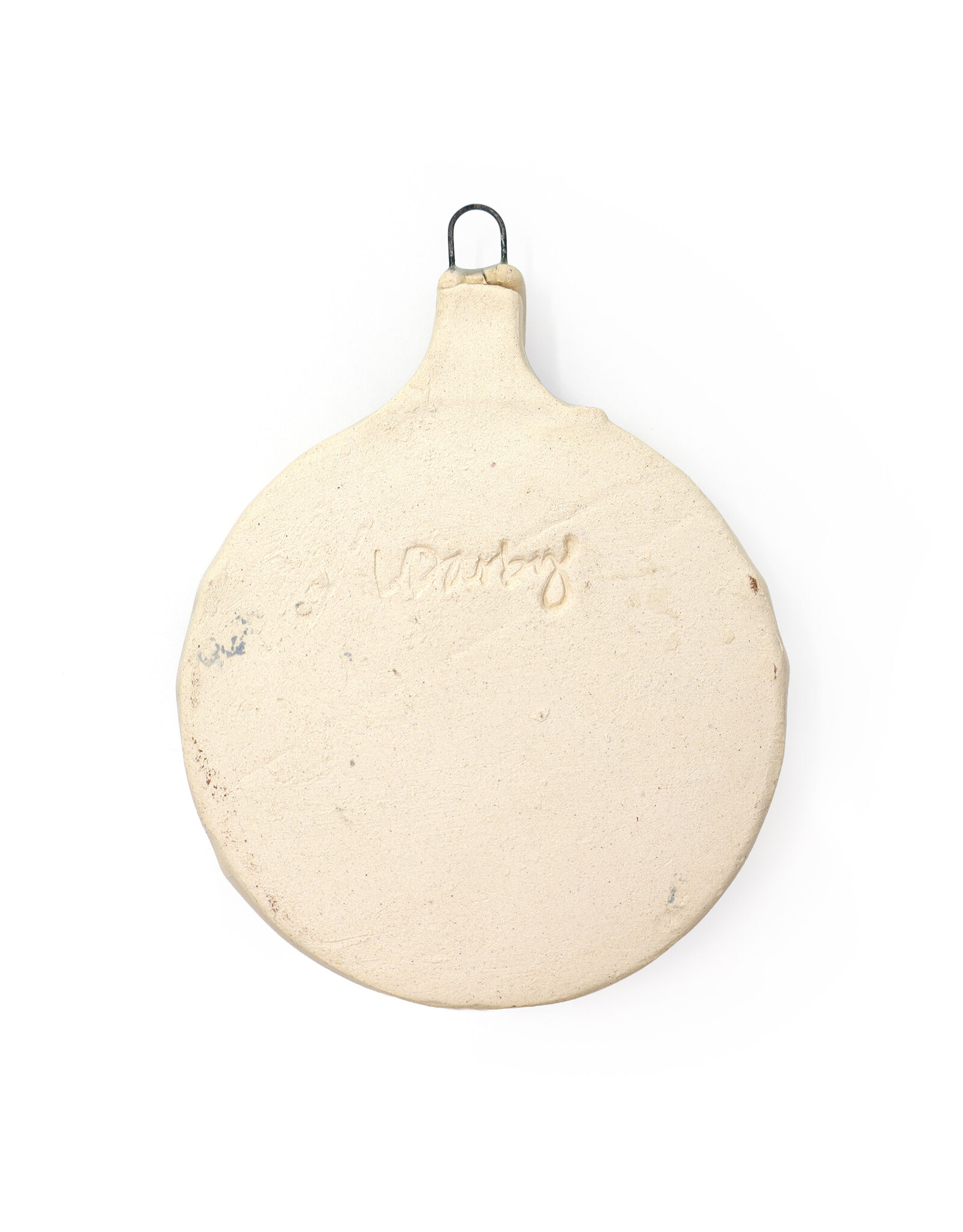 Atomic Girl Pottery Medium Whimsical Christmas Hand-Made Ceramic Ornament