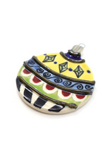 Atomic Girl Pottery Medium Whimsical Christmas Hand-Made Ceramic Ornament