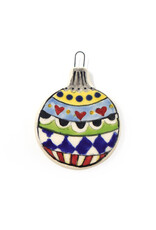Atomic Girl Pottery Small Whimsical Christmas Hand-Made Ceramic Ornament