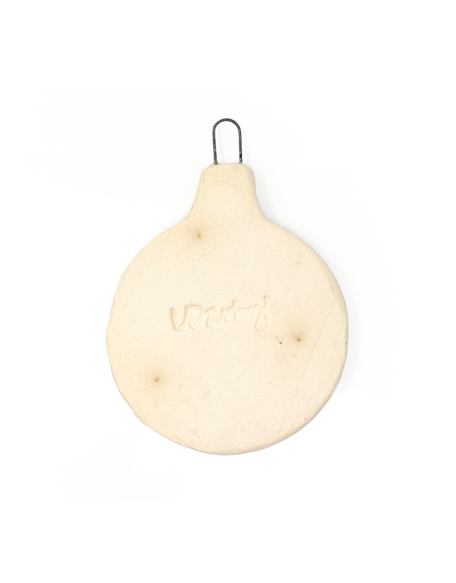 Atomic Girl Pottery Small Whimsical Christmas Hand-Made Ceramic Ornament