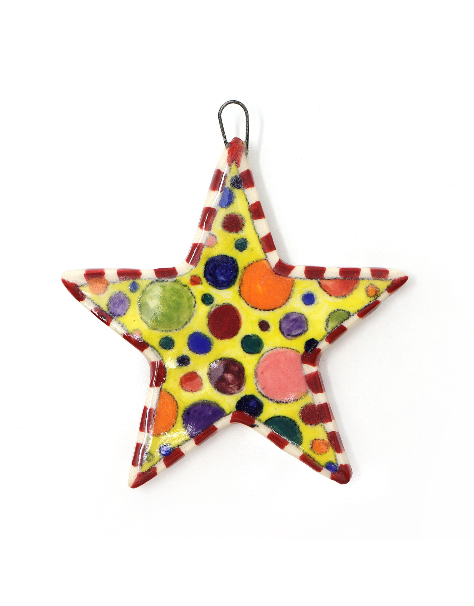 Atomic Girl Pottery Whimsical Star Hand-Made Ceramic Art Ornament