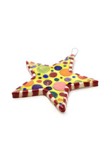 Atomic Girl Pottery Whimsical Star Hand-Made Ceramic Art Ornament