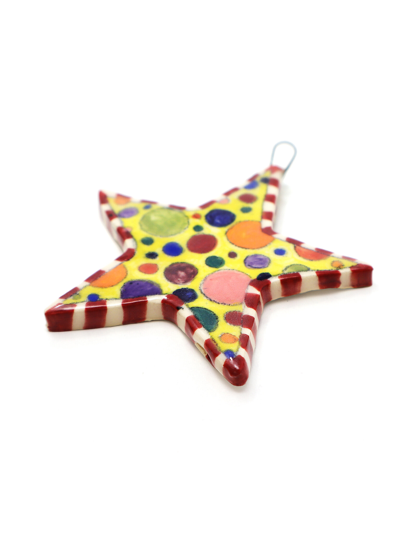 Atomic Girl Pottery Whimsical Star Hand-Made Ceramic Art Ornament