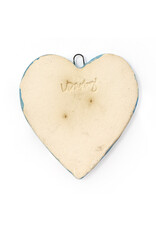 Atomic Girl Pottery Whimsical Heart Hand-Made Ceramic Art Ornament