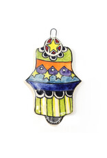 Atomic Girl Pottery Medium Whimsical Christmas Hand-Made Ceramic Ornament