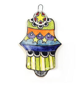 Atomic Girl Pottery Medium Whimsical Christmas Hand-Made Ceramic Ornament