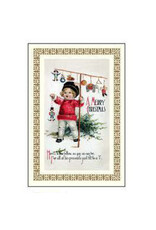 Rossi A Merry Christmas Child & Toys Vintage Postcard