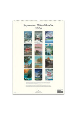 Cavallini Papers & Co. 2026 Wall Calendar Japanese Woodblocks