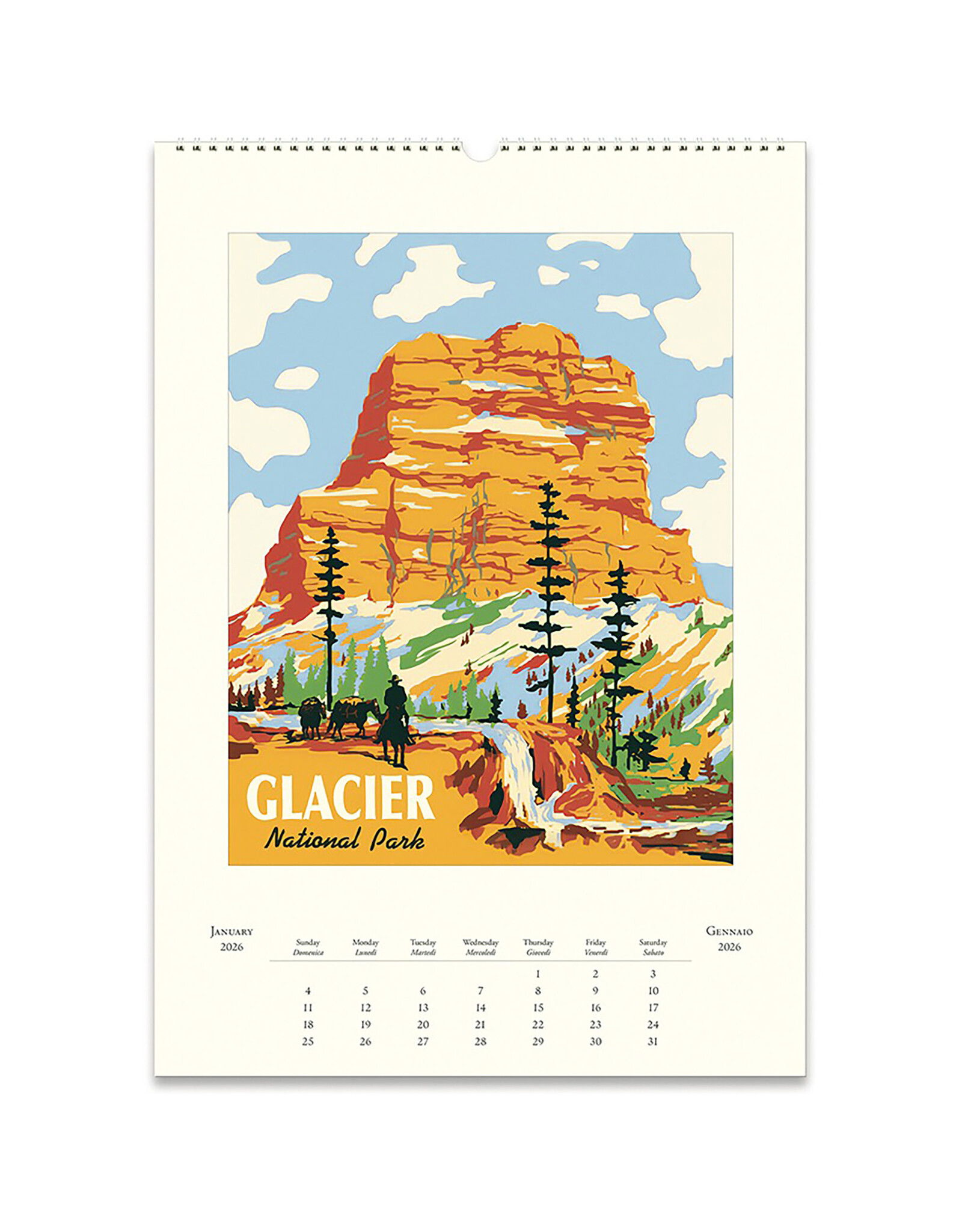 Cavallini Papers & Co. 2026 Wall Calendar National Parks