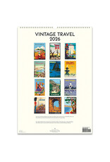 Cavallini Papers & Co. 2026 Wall Calendar Vintage Travel