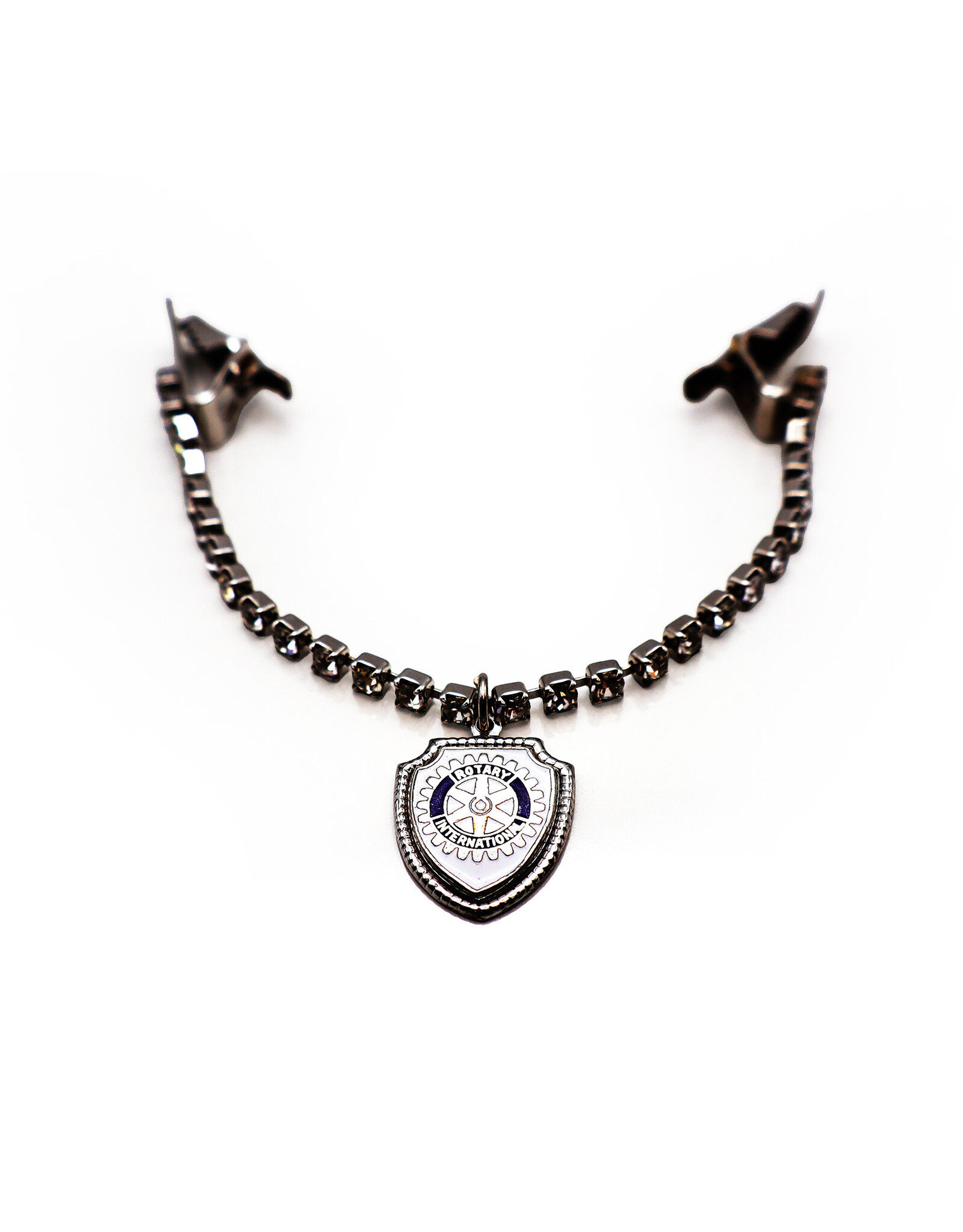 Rotary International Rhinestone Women's Sweater Guard in Presentation Box