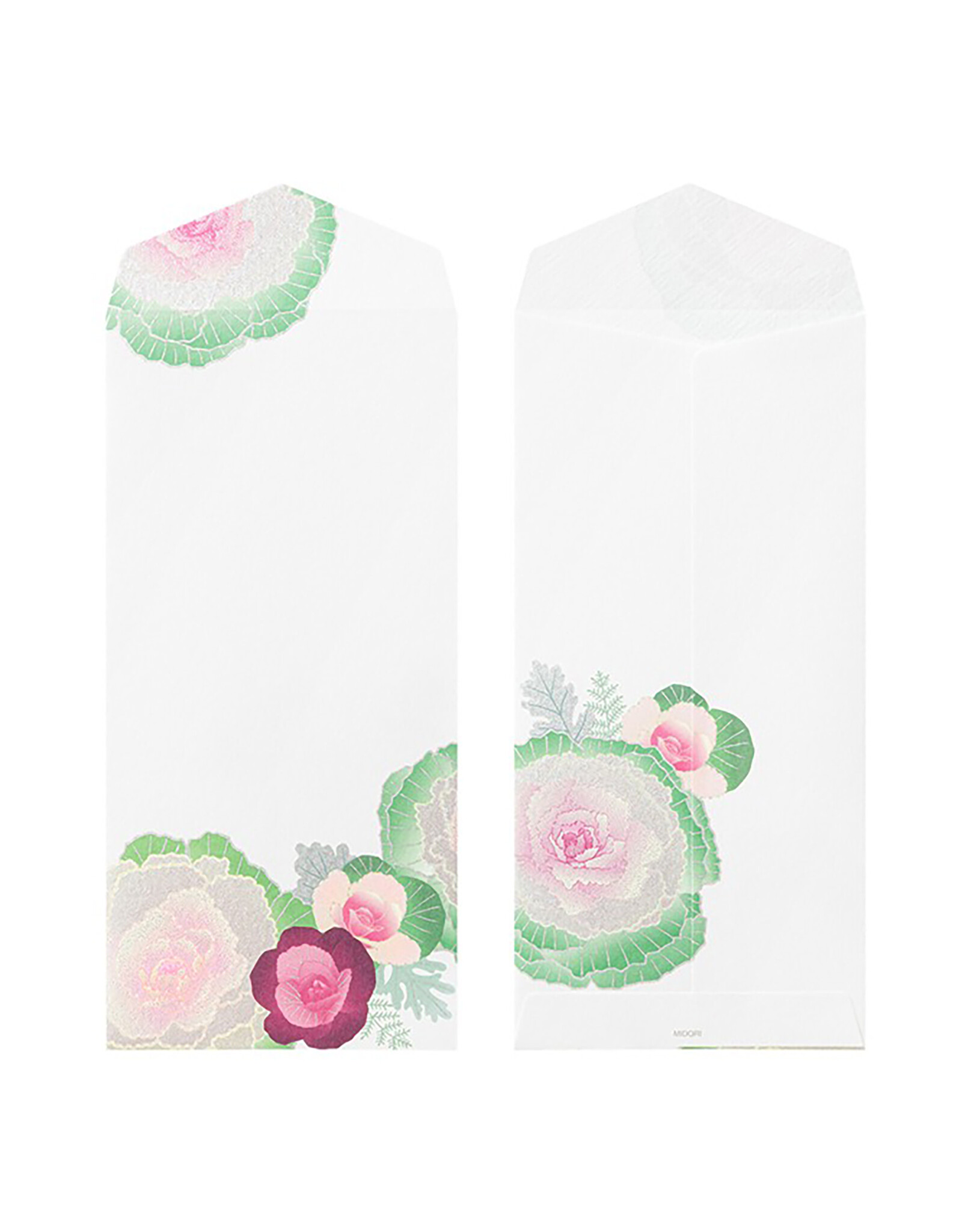Midori Flowering Kale Silk-Printing 005 Envelope