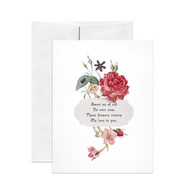 Open Sea Design Co. Victorian A2 Love Greeting Card