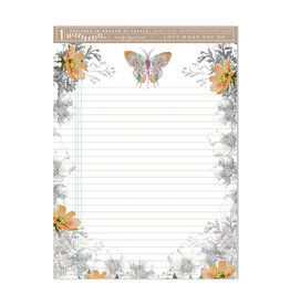 Papaya! Paisley Butterfly Legal Pad